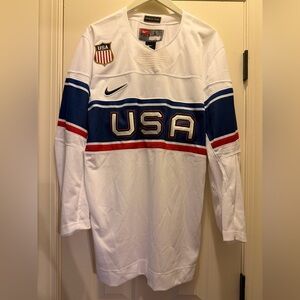 USA Hockey Olympic Nike Men's Size Large Jersey NEW with Tags!